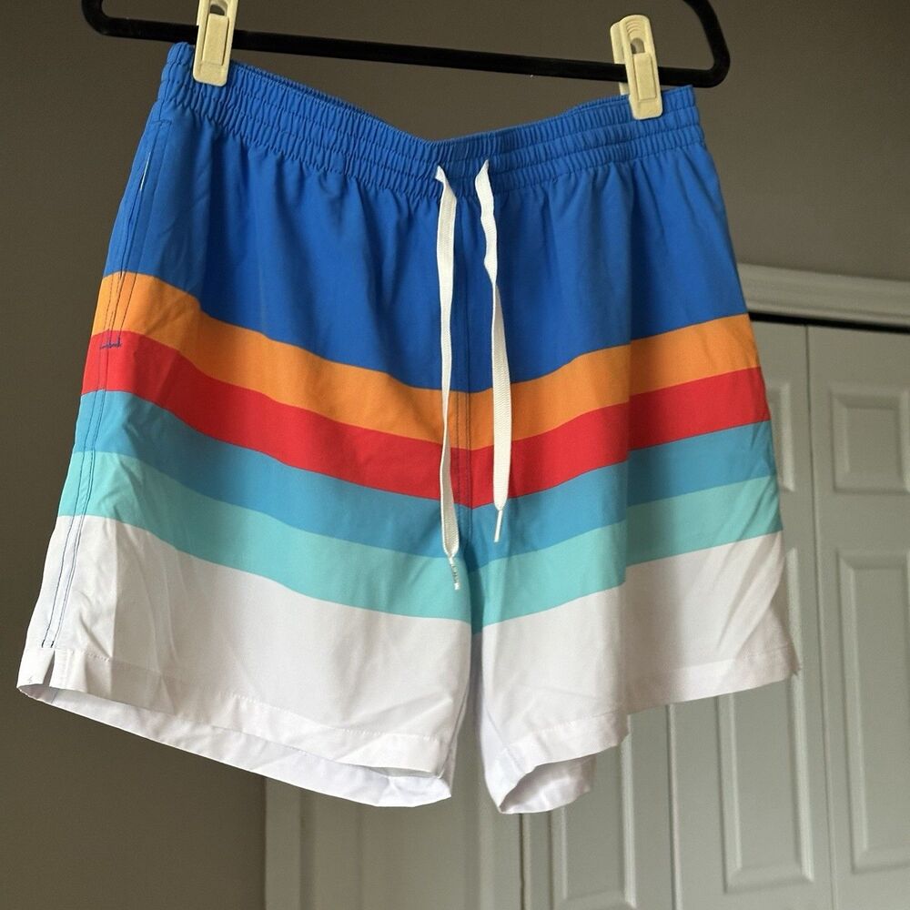 Chubbies Swimming Shorts | Men’s X LARGE | Blue Striped 5.5-in. Swim Trunks